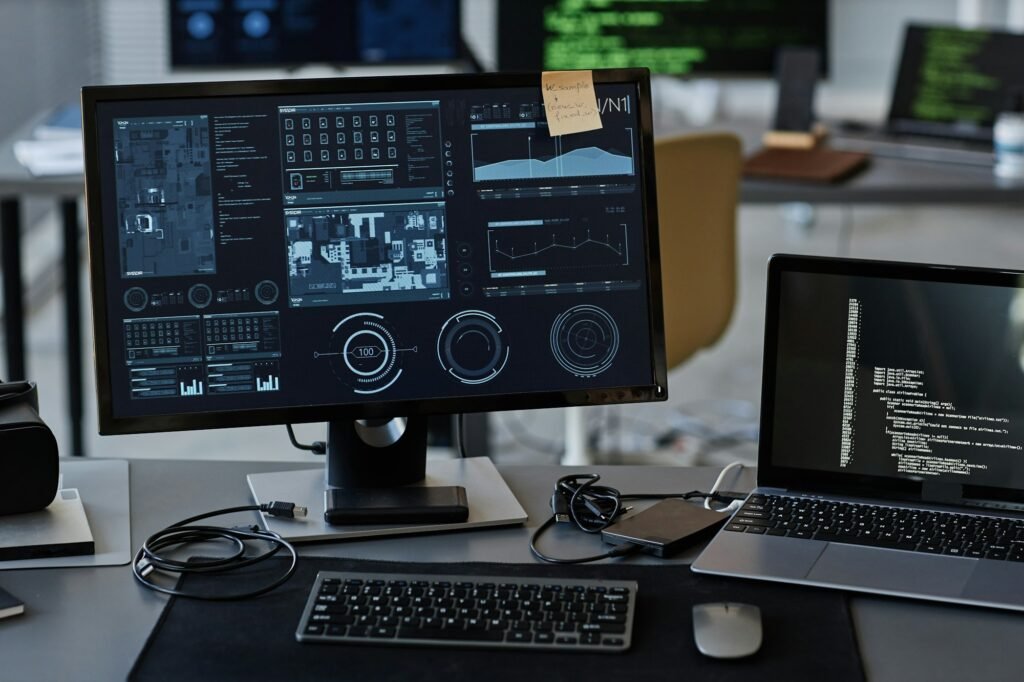Computer screens with analytics data — PBS Digitals digital marketing