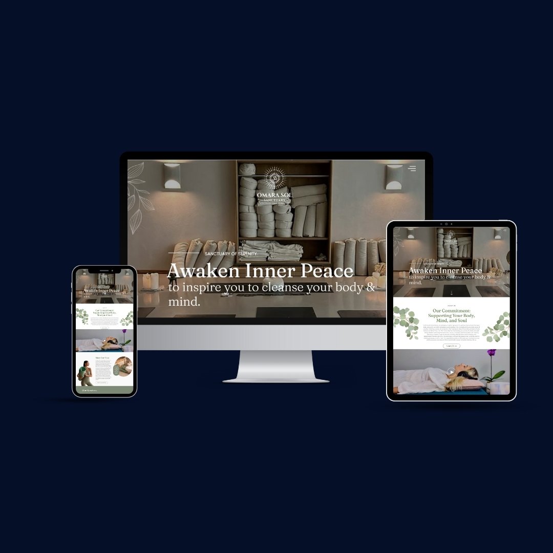 Omara Sol Sanctuary website design by PBS Digitals