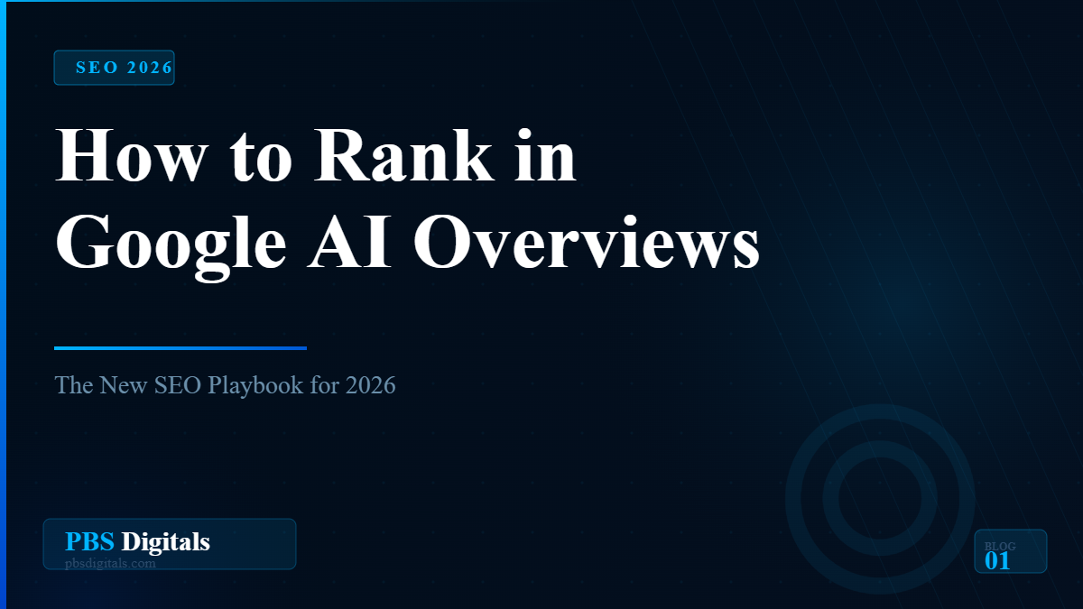Google AI Overviews 2026 — PBS Digitals Blog